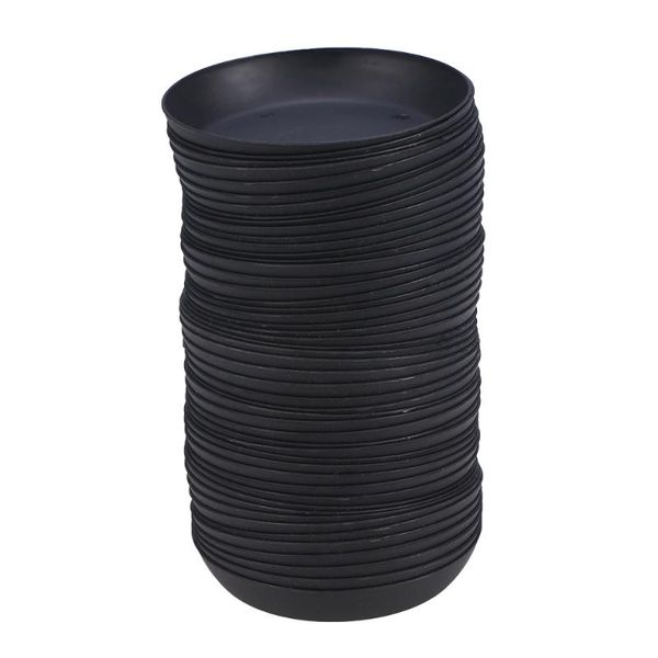 

pcs flowerpot drip tray plant pot saucer chassis for fleshiness planter garden balcony (black) planters & pots