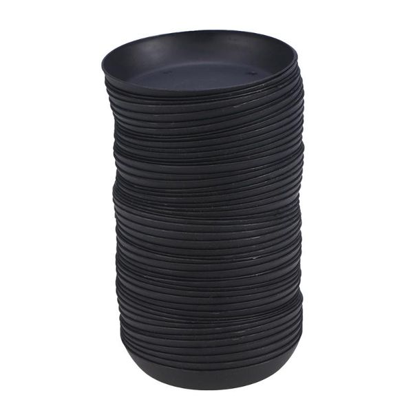 Pz Vaso di fiori Vassoio antigoccia Vaso per piante Sottovaso Telaio per fioriera Carnosità Giardino Balcone (Nero) Fioriere Vasi