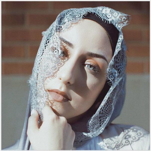 

scarves 50% off for 10 pcs or more lace cotton viscose scarf muslim hijab muffler head wrap flower quality, Blue;gray