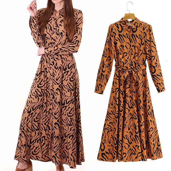 

casual dresses new summer autumn sashes women long sleeve shirt animal fashion casual 5g1s, Black;gray