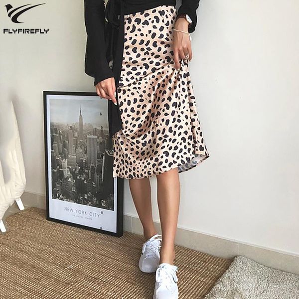

skirts 2021 kawaii boho leopard print high waist womens vintage korean style streetwear punk rock a-line midi skirt autumn, Black