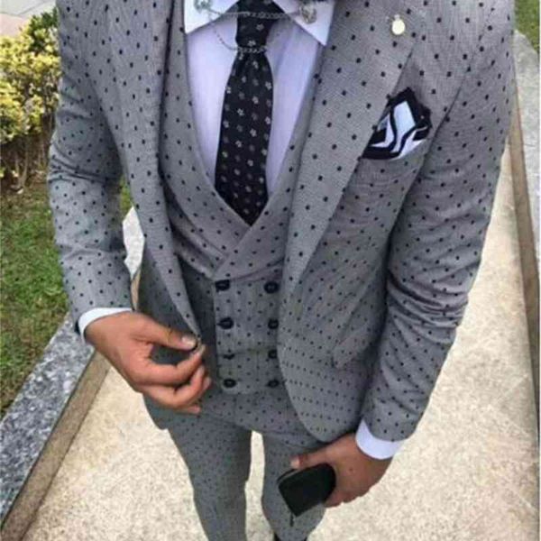 

men's suits & blazers men shoes poika dot tuesdays third est parts model jacket designs notch lapel smoking fathers for marriage/party, White;black