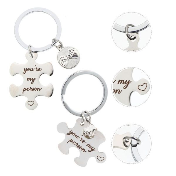 

party favor 2pcs car key rings creative valentine's day decors pendants