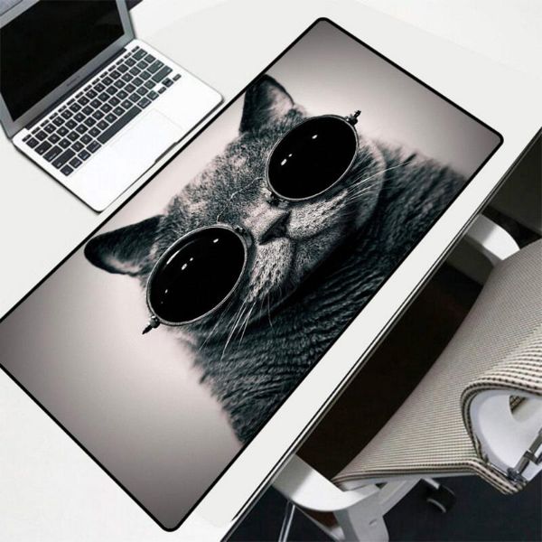 

mouse pads & wrist rests mairuige game pad animal with sunglasses cat pattern printing big computing notebook office accessories