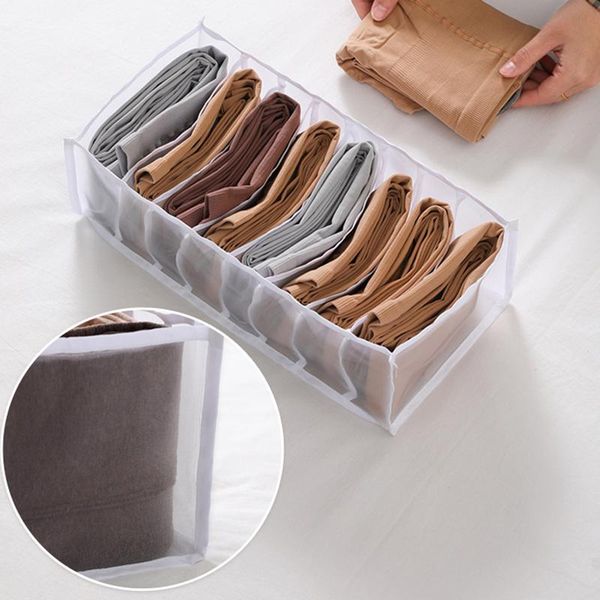 

storage drawers underwear box panties socks leggings foldable mesh yarn drawer type household finishing organizer