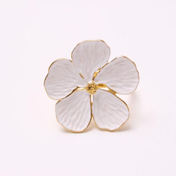 

napkin rings 6pcs/lot wedding simple plum 5 petals lucky flower ring