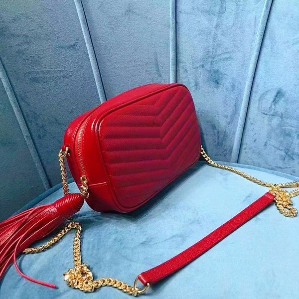 

women fashion camera messenger bag cross body luxury designer bags with tassel ladies shoulder handbag letter logo genuine leather all match