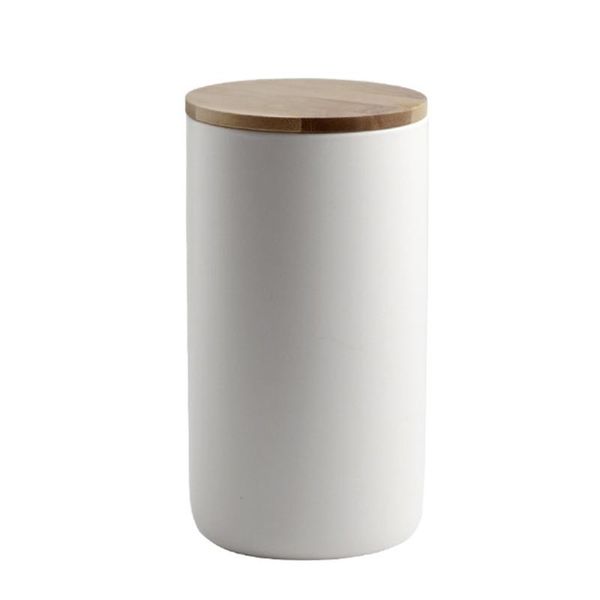 

ceramic utensil storage canisters crock coffee container with lid for dry goods kitchen yg bottles & jars
