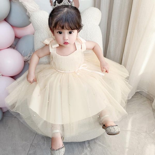 

girl's dresses baby girl dress 1 year birthday party tutu christening princess for girls infant toddler clothes 12 months vestidos, Red;yellow