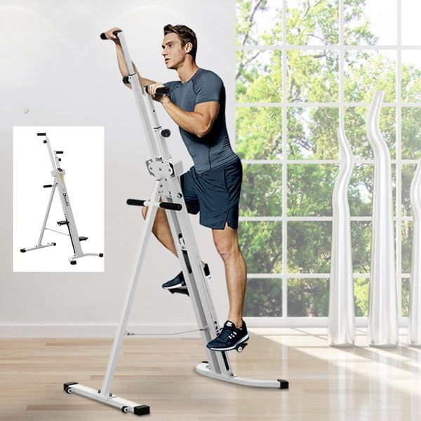 Dikey Stepper LCD Fitness Ekipmanları Ağır Katlanır Dağ Dağcı Ev Spor Salonu Tırmanma Step Spor Makineleri Için Uygun Spor Makineleri Kapalı Egzersiz Aerobik Exerxise