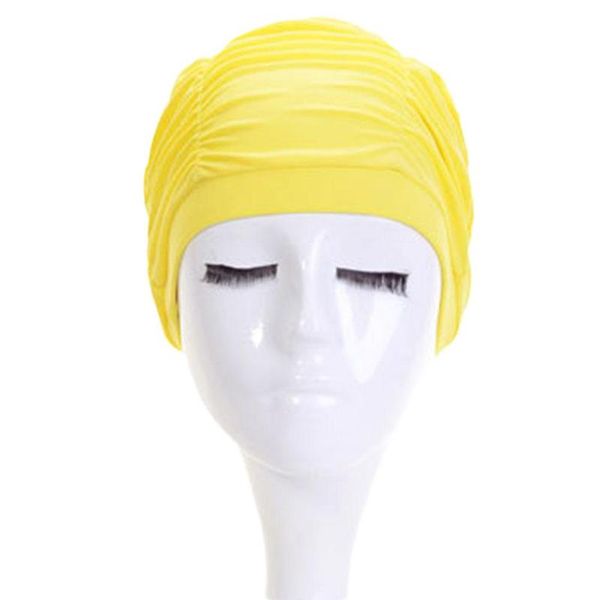 

universal women waterproof swimming swim cap bathing shower hat flexible caps