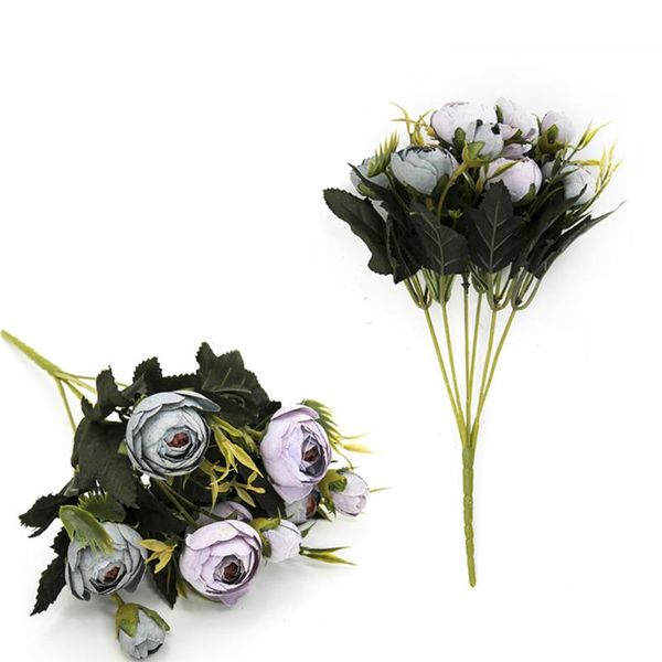 

decorative flowers & wreaths peony bouquet fake flower artificial silk floral bridal party home wedding rose for a long time,always blossom