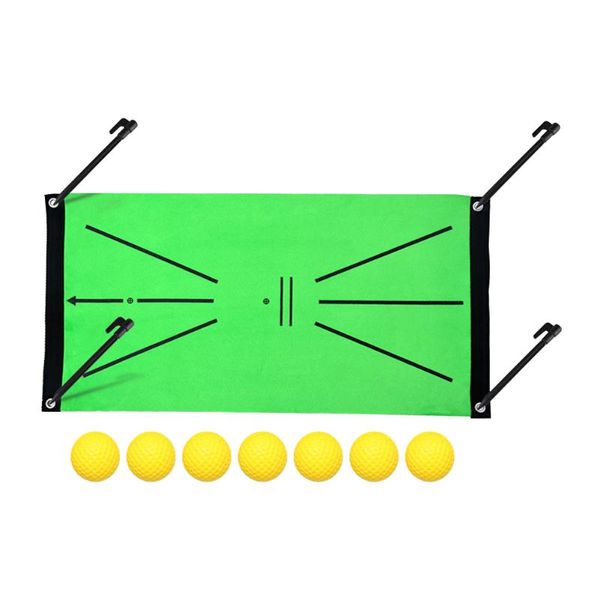 

golf training aids indoor outdoor mat set hitting enthusiasts gift with balls swing detection sports practice aid home office game