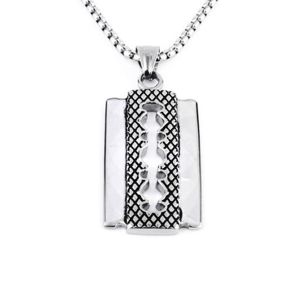 

pendant necklaces titanium steel necklace fashion punk blade fashionable men and women ornament accessories, Silver