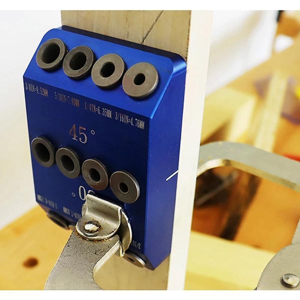 

professional hand tool sets 30Â°/45Â°/90Â°multi-angle concave hole positioning fixture kit woodworking punching hinge locator drilling guide pu