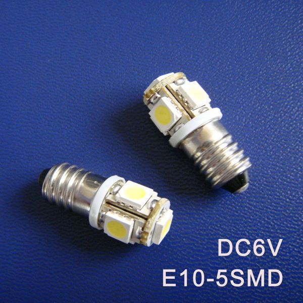 

bulbs dc6.3v 6v e10 led warning signal indicating lamp pilot instrument light pinballs 20pcs/lot