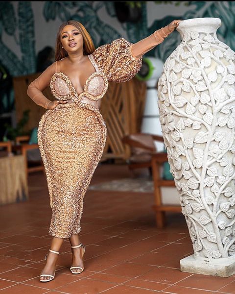 

champagne mermaid evening dresses bling sequins beads sweetheart long sleeves prom gowns custom made special occasion dress formal robe de, Black;red