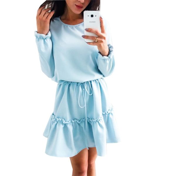 

women's 2021 women's dress autumn loose a medium length skirt, White