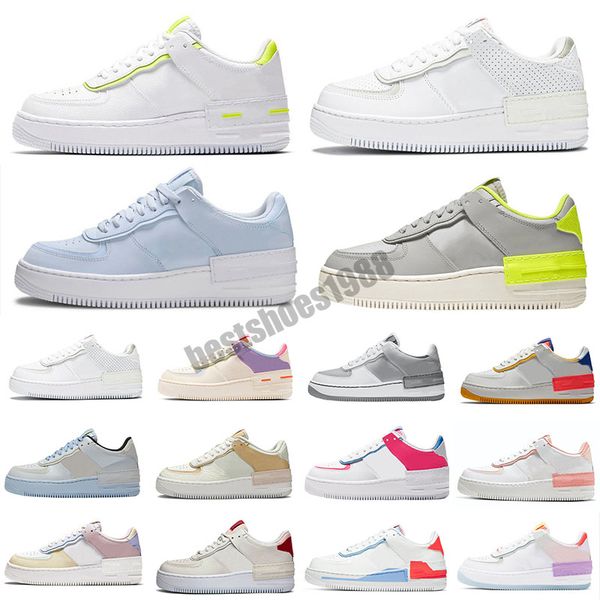 

mens women shoes platform fashion sneakers shadow mystic navy white glacier blue ghost pale ivory spruce aura sports trainers 36-45, Black