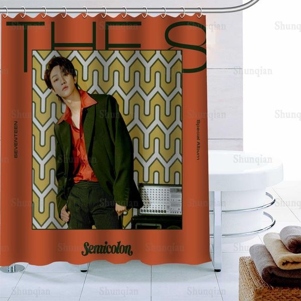

shower curtains kpop seventeen the8 backgrounds decor curtain waterproof mildew proof bath polyester fabric bathroom 0512