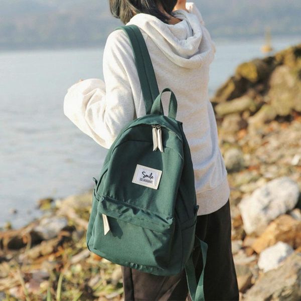 

backpack 2021 school bag for teenage girls large capacity backpacks fashion wild casual women bags nylon softback travel