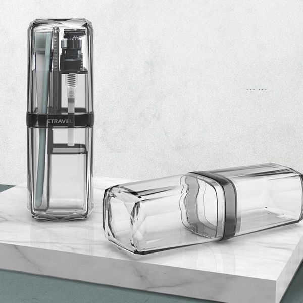 

bath accessory set travel toothbrush cup storage box towel toothpaste holder cosmetic toiletries bathroom toilet accessories