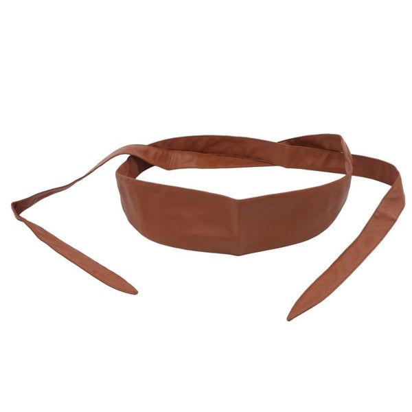 

belts ladies lace up pu leather all over corset cummerbunds belt for women girls high waist slimming girdle ties headbands, Black;brown