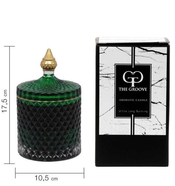 

glass luxury scented candle wedding cup tealight holder home festival glitter green decorative scanted holders