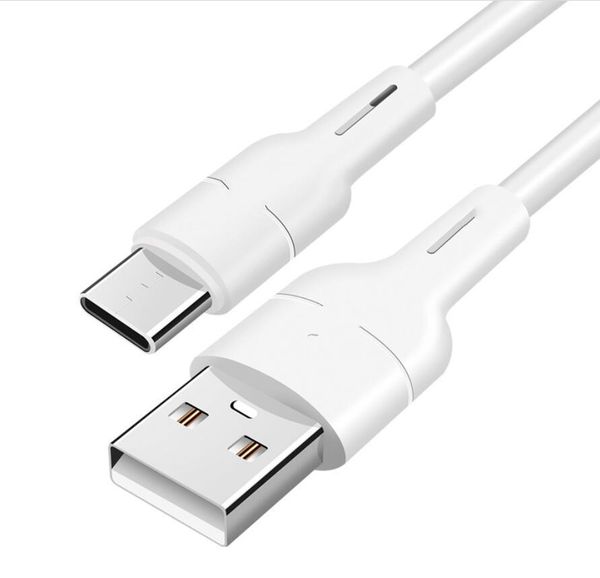 Olesit-Kabel 3 Fuß 6 Fuß 10 Fuß Typ-C-Micro-USB-Schnelllade-Datenkabel Ladekabel Weiche flüssige TPE-Kabel für Samsung Huawei Android-Handy