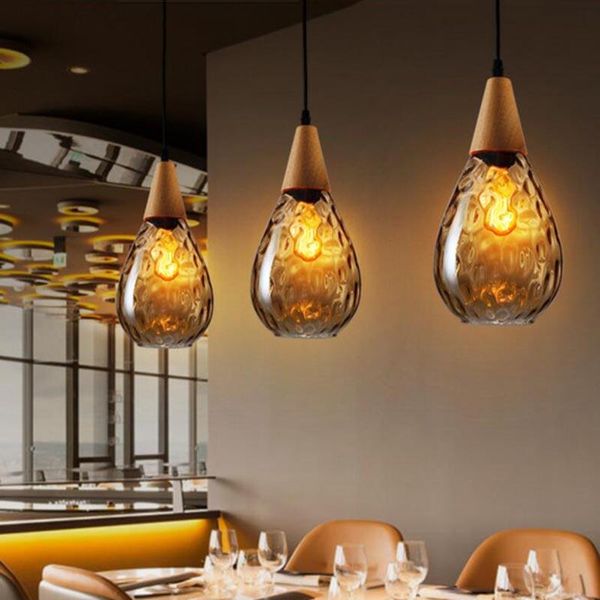 

pendant lamps nordic creative home chandelier bar restaurant living room study bedroom simple personality drop glass