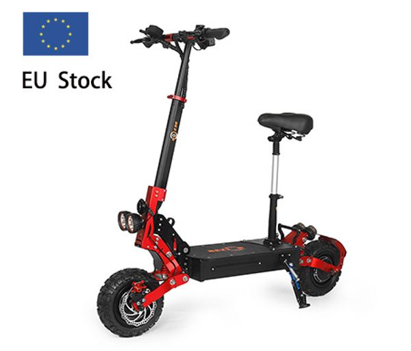 

eu stock bezior s2 dual motor electric scooter 48v 2400w two wheels folding kick scooter for adults with seat