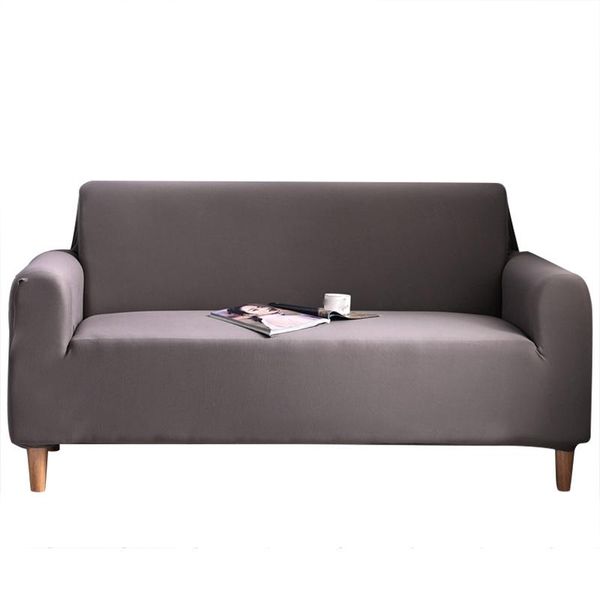 

chair covers grey color tight wrap sofa cover elastic all-inclusive two seats furniture living room protective so