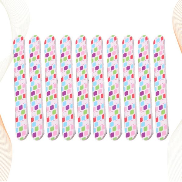 

double-side printing nail files manicure polishing bars shaping strip diy art supplies for home shop (rando