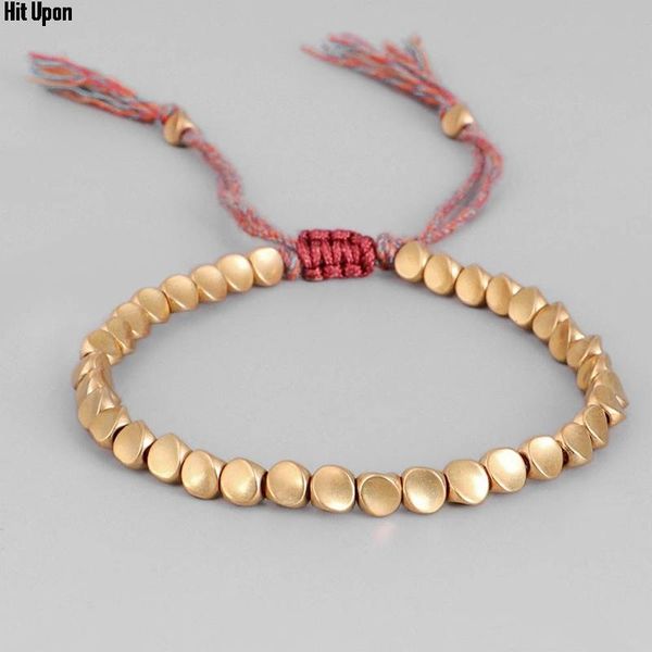 

jewelry hand-woven bracelet shaped copper beads creative pulling tassel accessories link, chain, Black