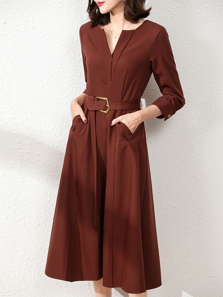

high-end french-style design dress womens long-sleeved autumn 2021 new elegant v-neck dress light luxury high-end dress, Black;gray