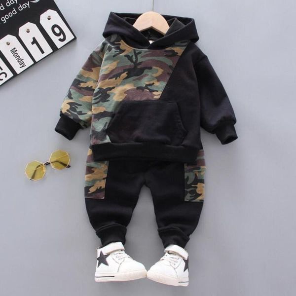 

clothing sets boy tracksuit clothes set kids spring&autumn cotton school uniform sport camouflage suit children's 1 2 3 4 5 year, White