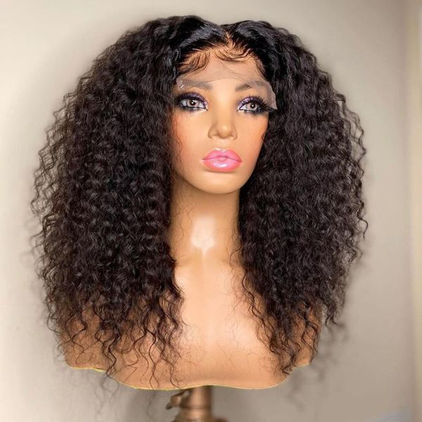 

synthetic wigs 26 inch long black kinky curly lace front for women with baby hair preplucked glueless heat resistant fiber