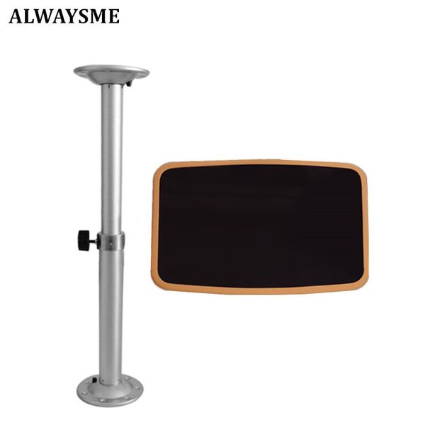 

parts shiny rectangle table with aluminum alloy lift pole for rv boat atv