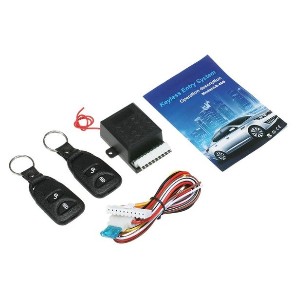 

alarm & security universal car auto remote central kit 12v door lock locking vehicle keyless entry system start sbutton with 2 control