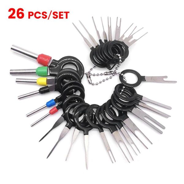 

automotive repair kits 26pcs car terminal removal kit wiring crimp connector pin extractor puller professional tools