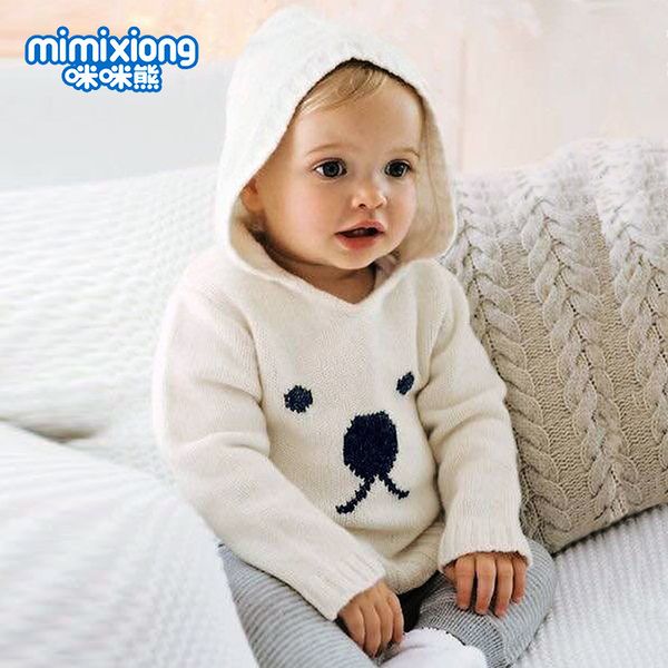 

factory wholesale bear hooded kawaii sweater, Blue