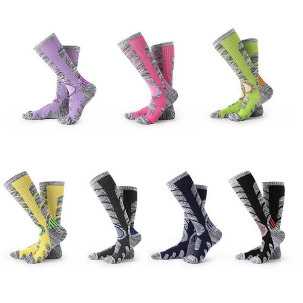 

pair compression socks warm long thermal for men camping women sock climbing thicker sport ski ou p0s2 sports, Black