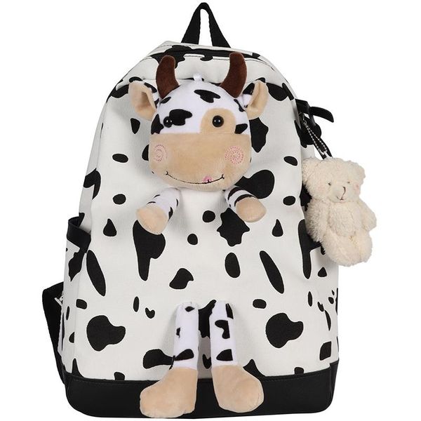 

backpack cow print rucksack woman bagpack school bags girls backpacks mochilas antirrobo de moda para mujer rugtas dames rugzak vrouwen