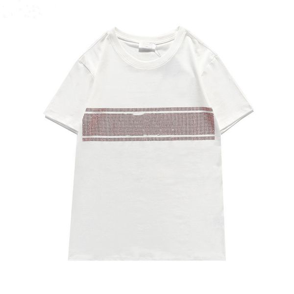 

2021 designer summer cel classic t shirt men and women fashion diamond letter loose tees couple t-shirt, White;black
