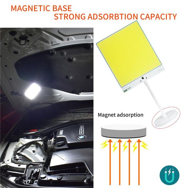 

portable outdoor camping light rechargeable remote for outdoors road trip repair cars night fishing magnetic base lanterns
