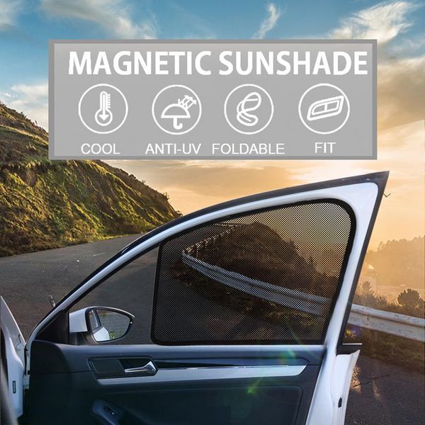

car sunshade for kia morning 2011-2021 magnetic rear thermal insulation mesh window auto cover truck interior frame curtain