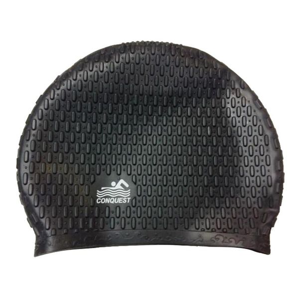 

waterproof silicone stretch swim hat swimming long hair cap caps