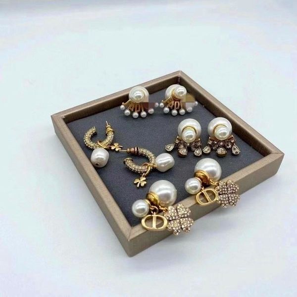 

special offer 75%off outlet online21 year new family pearl earrings, Silver