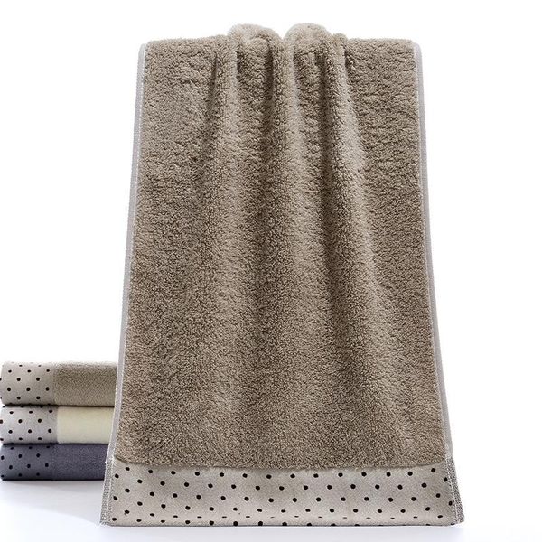 

towel cotton dot household absorbent face embroidery towels bathroom 34x74cm