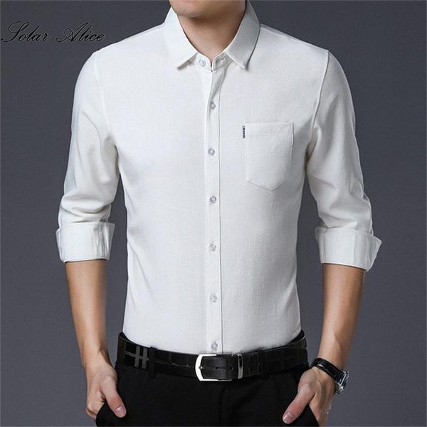 

men's casual shirts 2022 spring and autumn middle-aged youth shirt long-sleeved solid color business formal, White;black